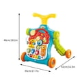 thumbnail image 3 of Fiudx Ofertas Y Liquidación Carrito Multifunción 5 En 1 Para Bebé, andador Para Niños, Cochecito, Juguete Musical Para Niños Pequeños, 3 of 5