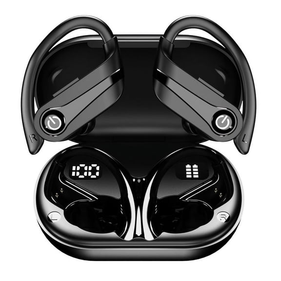 Wireless Earbuds Ear Hook Headphones Waterproof Active Noise Cancelling Earphones