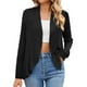 thumbnail image 2 of Top marrón,Cárdigan de manga larga para mujer, blusa informal de color liso, blusa de poliéster, suave y cómoda, para usar en casa, sopatenor, 2 of 7