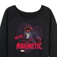 thumbnail image 3 of Marvel X-Men - Valentine Were Magnetic - Women's French Terry Pullover Long Sleeve Shirt, 3 of 5