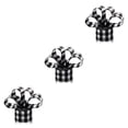 thumbnail image 2 of Bearachild Cinta con cable de Navidad Tela escocesa Arpillera decorativa Decoración Artesanía Negro Blanco 5m Type1 NO1, 2 of 6