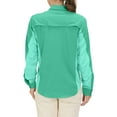 thumbnail image 2 of Little Donkey Andy Women's Stretch Quick Dry Lightweight Shirts UPF50+ for Hiking, Travel, Camping Seafoam XL, 2 of 7