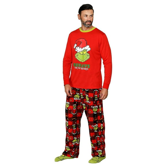 Christmas Pajamas For Family Grinch Pajamas Cute Couples Pjs Long Sleeve Holiday Jammies Xmas Loungewear Sleevewear Family Christmas Pajamas Matching Sets