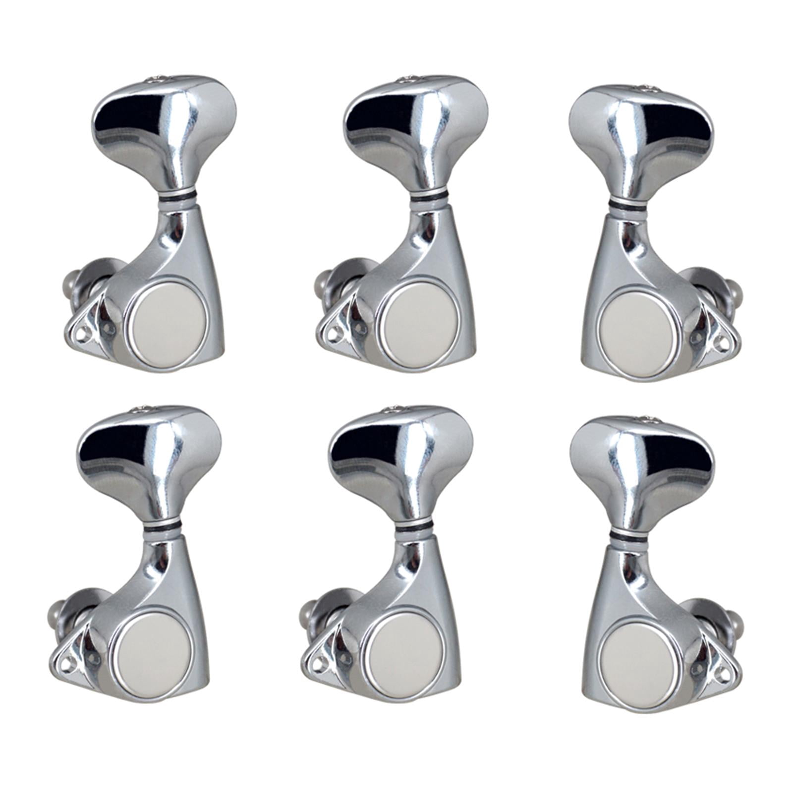 JWQFBC 6 Pieces Guitar String Tuning Pegs 2L and 4R 1:18 Retro Design Parts Lightweight