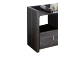 thumbnail image 2 of Wooden Storage Shoe Rack Bench With 3 Shelves and Raised Top Distressed Gray - Saltoro Sherpi, 2 of 6