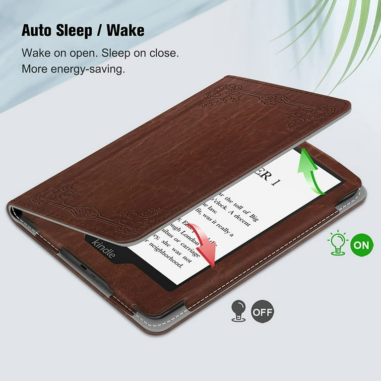 PU Leather 6 inch E-book Reader Case Auto Sleep/Wake N249 Funda