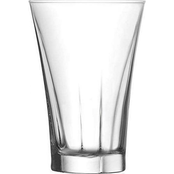 Madison Clear 12 Ounce Highball Drinking Glasses | Beautiful Design – Thick and Durable – Dishwasher Safe – For Water, Juice, Soda, or Cocktails – Set of 12 Clear Glass Tumblers