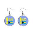 thumbnail image 1 of I Am From Bahamas Ear Dangle Silver Drop Earring Jewelry Woman, 1 of 3