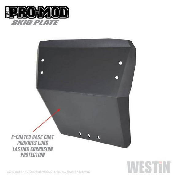 Westin 58-71085 Outlaw Bumper Skid Plate - Black Textured Finish Fits select: 2019-2022 FORD RANGER