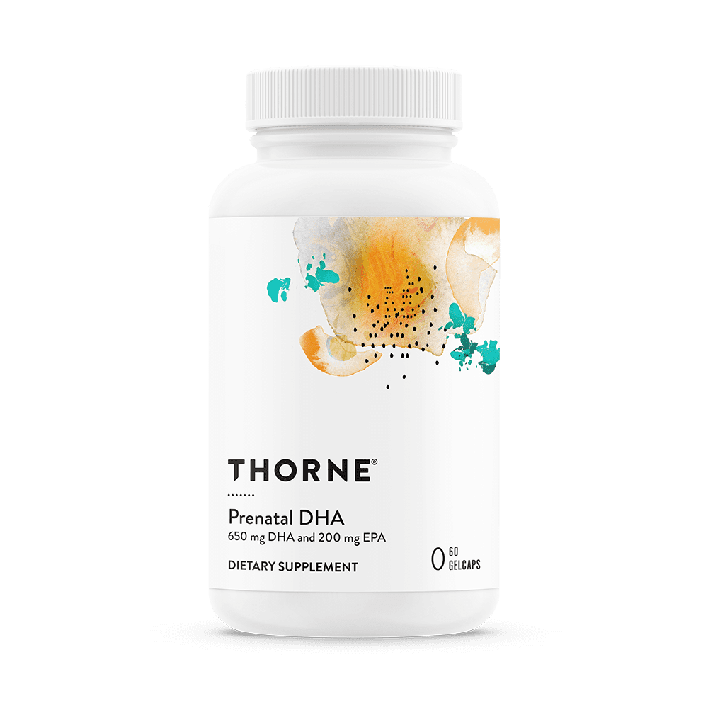 Thorne Prenatal DHA, 650 mg DHA and 200 mg of EPA, Supports Baby’s