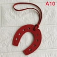 thumbnail image 4 of PU Leather Horse Hoof Horseshoe Keychain Handbag Key Chains Keyring, 4 of 8