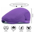 thumbnail image 7 of Minzimin 1Pack Breathable Mesh Flat Cap for Man/Woman Adjustable Newsboy Cap Cabbie Hat, 7 of 7