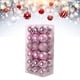 thumbnail image 5 of 36 piezas de bolas de Navidad de plástico para accesorios de fiesta de vacaciones en casa (rosa) JShteea Libre de BPA, 5 of 8
