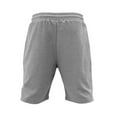 thumbnail image 5 of YUGYXL Waffle Shorts for Men Drawstring Breathable Comfy Sports Shorts with Pockets Elastic Waist Training Shorts Gray L, 5 of 7