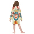 thumbnail image 7 of FORMRS Niños Bathrobe Unisex Hooded Robe Soft Plush Pajamas Sleepwear, Size 2-3T, Colorful Circles, 7 of 7