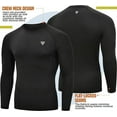 thumbnail image 3 of RDX Rash Guard BJJ, Compression Base Layer Top Quick Cool Dry Wetsuit Swimming Vest Men, Surfing MMA Running Cycling Training, 3 of 6
