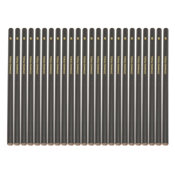 Yajisi 24Pcs Sketch Pencils Graphite Hexagonal Barrel Drawing Pencils for Beginner Artists (7.09 inches / 18 cm)