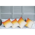 thumbnail image 6 of Ambesonne Modern Throw Pillow Cover 4 Pack, Digital Retro Triangle, 20", Orange Yellow Cream, 6 of 6