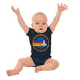 thumbnail image 3 of Retro NASA Space Shuttle Rainbow Romper Boys or Girls Infant Baby Brisco Brands 12M, 3 of 7