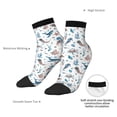 thumbnail image 6 of Pofeuu Undersea Animals Print 30cm Socks, Adult Running Hiking Socks for Youth and Adult, 6 of 7
