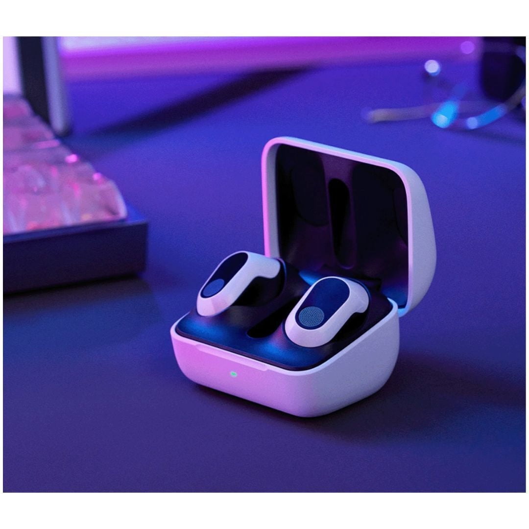 Sony WFG700NW INZONE Buds Truly Wireless Noise Canceling Gaming Earbuds (White) Bundle with Noise Isolating Memory Foam Tips and Silicone Earbuds (3-Pairs Each) (2 Items)