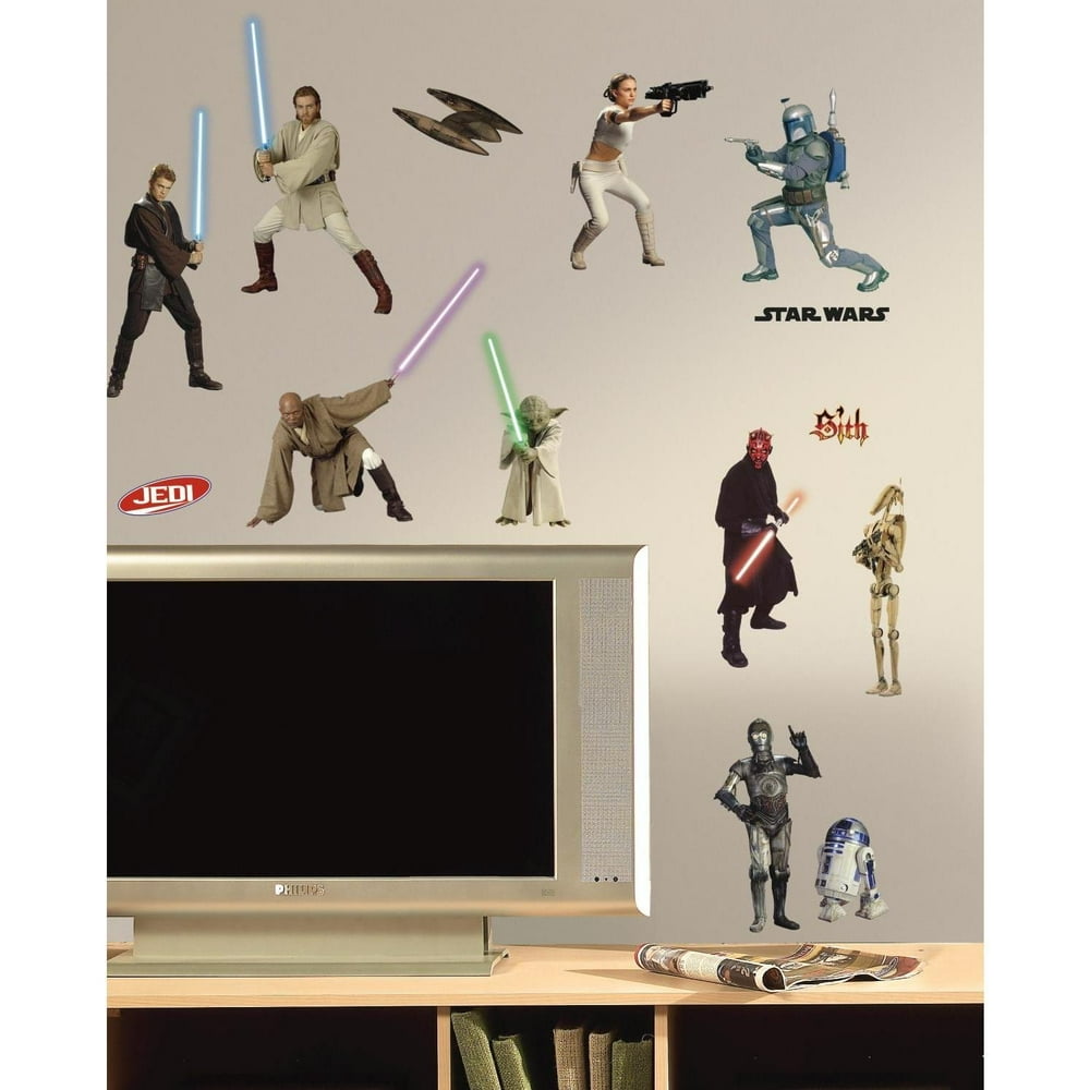 Wall Decal Star Wars Star Wars Episodes 13 Peel/Stick Walmart