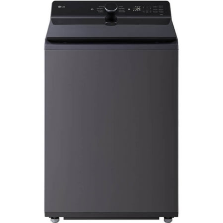LG 5.5 Cu. Ft. Matte Black Mega Capacity Smart Top Load High-Efficiency Washer with Built-In Faucet