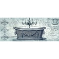 thumbnail image 2 of Tre Sorelle Studios 24x12 White Modern Wood Framed Museum Art Print Titled - Paris Tub I, 2 of 4