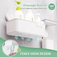thumbnail image 5 of Aship Shower Caddy Set, No-Drill Removable Suction Cup Shower Caddy with Toothbrush Holders & Soap Dish, 22lb Heavy Duty Waterproof Shower Organizer for Bathroom Kitchen, 3 Pack Shower Shelf Combo, 5 of 9