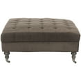 thumbnail image 2 of SAFAVIEH Clark Tufted Cocktail Ottoman Graphite, 2 of 6