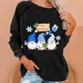 thumbnail image 2 of Noël Femmes Sweat-Shirt Col Rond Chaud Pull Vacances Noël Outwear Imprimé Mode Pull Longue Sleeve Fermeture Cardigan Longueur Veste, 2 of 5