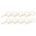 thumbnail image 1 of Key Chain Eye Screw, Key Ring Excellent Metal Material Slick   For Love Gift For Fashion Accessories For Girlfriend Gift For Girls Accessories  Black,Gold, 1 of 8