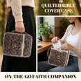 thumbnail image 5 of Xixirimido Bible Cover Case for Women Men, Quilted Large Bible Carrying Cases with Durable Handle, Biblical Study Accessories Christian Gifts, Abstract Skull Roses Brown Print, 5 of 7