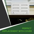 thumbnail image 2 of Support de Ventilation Inférieur/haut pour Réfrigérateur RV 23-1/8"W x 15 Pouces H, Remplacement de Couverture de Ventilation de Réfrigérateur RV Blanc avec Écran pour Remorque de Véhicule Récréatif, 2 of 5
