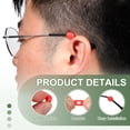 thumbnail image 3 of Uxcell Glasses Ear Grip, Silicone Ear Grippers Holder Anti-Slip Oval Grip Hooks Red, 3 of 7