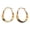 Gold, variant on Elegant Mobius Strips Hoop Earring for Women Contemporary Jewelry Pieces