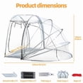 thumbnail image 7 of 4-Person Clear Bubble Tent 1 Bedroom 1 Living Room Design PVC Material PU4000 Waterproof Oxford Bottom Breathable Windows Multi-Scene for Camping Sports Watching Courtyard Leisure, 7 of 7