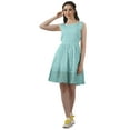 thumbnail image 2 of Moomaya Sleeveless Tunic Dress Short Flared Pouf Dress Ladies Casual Swing Dress, 2 of 5