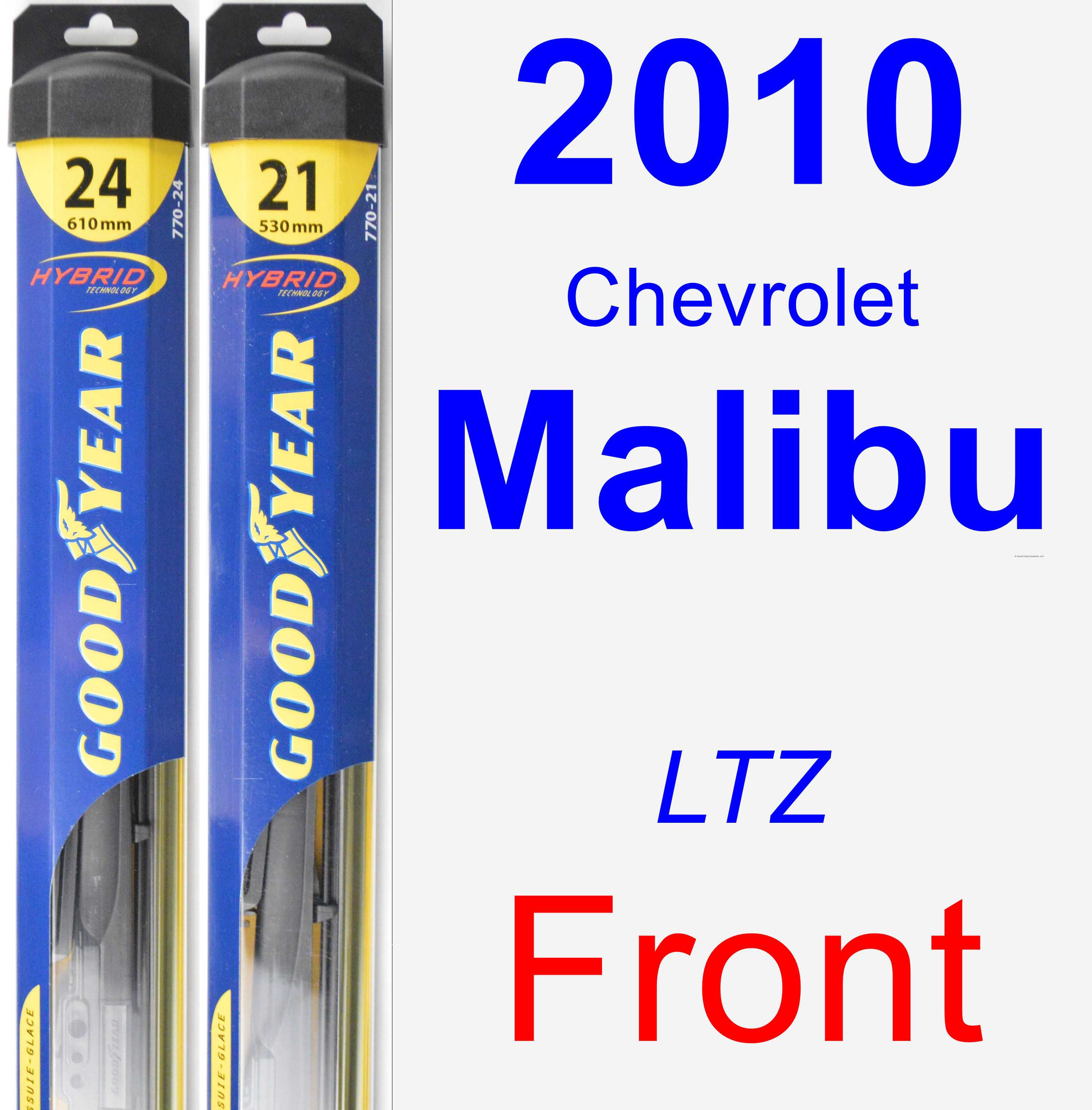 2010 Chevrolet Malibu (LTZ) Wiper Blade Set/Kit (Front) (2 Blades
