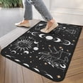 thumbnail image 4 of Black Gothic Sun Moon Hand Pattern Door Rugs,Washable Non Slip Door Mats Indoor,Decorative Door Mats,Entry Mat Indoor for Entrance,Bedroom,Kitchen,Bathroom,30"x17", 4 of 6