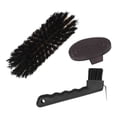 thumbnail image 2 of Kit de aseo para caballos de 3 piezas, cepillo profesional diario para cascos de caballos de exhibición Negro, 2 of 9