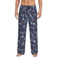 thumbnail image 2 of Picia Autumn Forest2 Mens Soft Woven Cotton Elastic Waistband Sleep Pajama Pant Lounge Sleep Pant With Pockets And Drawstring-Medium, 2 of 9