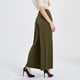 thumbnail image 3 of Pantalones largos de pierna ancha y cintura alta para mujer, 3 of 6
