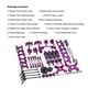 thumbnail image 5 of Kit de montaje de brazo oscilante delantero y trasero de Metal, ejes de transmisión, Control remoto, actualización de coche, reemplazo de pieza de repuesto para Wltoys 144002 144001 púrpura Inevent FN010077-01B, 5 of 7