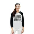 thumbnail image 2 of Wine Or Beer Why Not Both Unisex 3/4 Sleeves Baseball Raglan T-Shirt Tee White Black X-Small, 2 of 4
