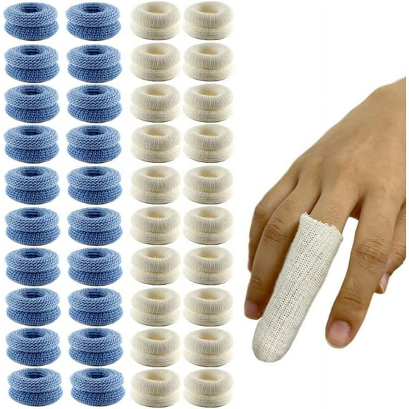 Qucyy Tubular Finger Bandage Roll - Elastic Fingertips Sleeves Protector for Arthritis, Inflammation, Tendonitis Wound Dressing Supplies (40)