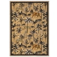 thumbnail image 3 of GlowSol 5'x7' Area Rug Jungle Animal Print Rug Tiger Pattern Washable Soft Foldable Rug Non-Slip Low Pile Rug Home Decor, Brown, 3 of 7