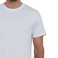 thumbnail image 4 of GÖTZBURG Camiseta para hombre, paquete de 2 - Cuello redondo, algodón, manga corta, lisa Blanco L (Large), 4 of 4