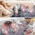 thumbnail image 5 of YAZAOO Travel Blanket Camping Blankets Fashion Glowing Butterfly Among Lanterns Patten, 5 of 8