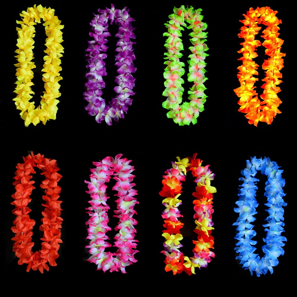 Racing Butterfly Hawaiian Leis Simulated Silk Flower Leis Dance Party ...